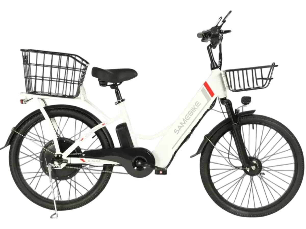 Фото 1 — SameBike Е-ALFA NEW 350-36/10  Белый Белый