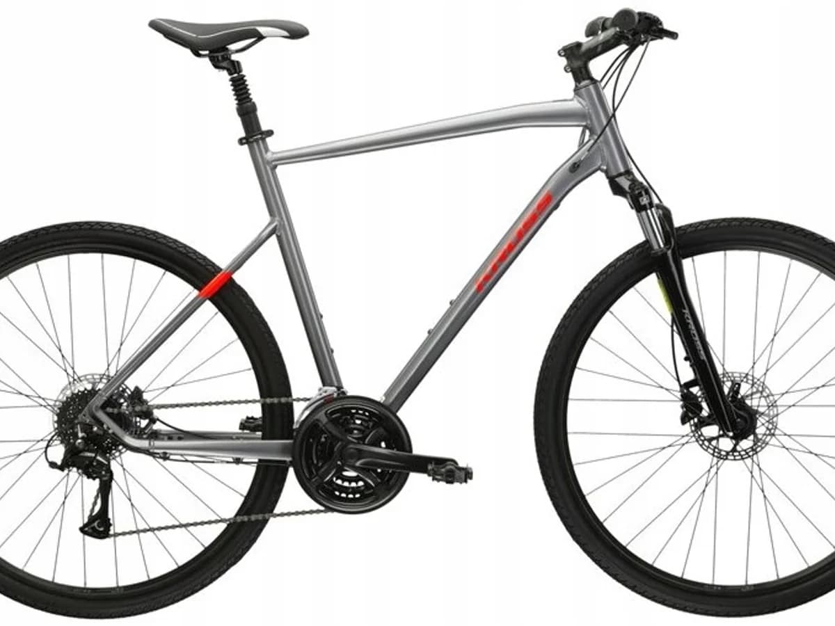 Фото 1 — Kross Evado 4.0 M 28  Графитовый-красный Графитовый-красный